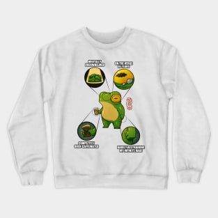 Stressed out frog dinghuart Crewneck Sweatshirt